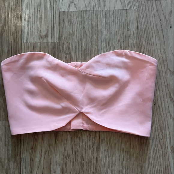 Sabo Skirt peach crop tube top XS/Aus 6 - Picture 1 of 3